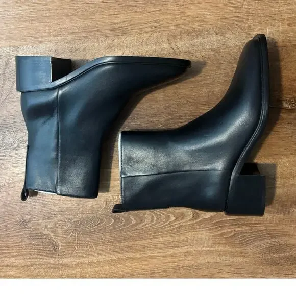 NEW Everlane The City Boot In Black Leather Size 8 - Picture 5 of 9